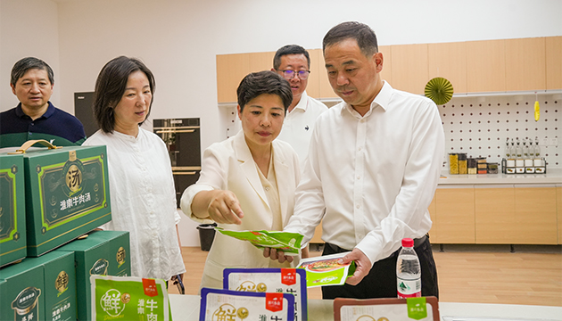 朱光调研推进淮南牛肉汤产业发展工作